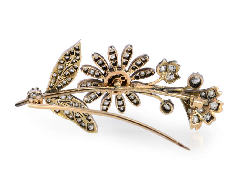 
                      
                        Antique Diamond Floral Bouquet Brooch
                      
                    