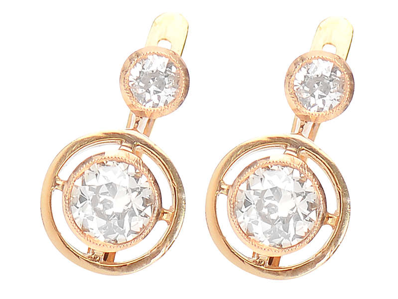 Art Deco Dazzlers - Diamond Set Earrings