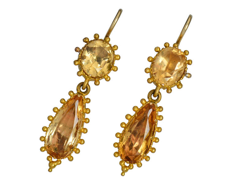 
                      
                        Georgian Topaz Dangle Earrings
                      
                    