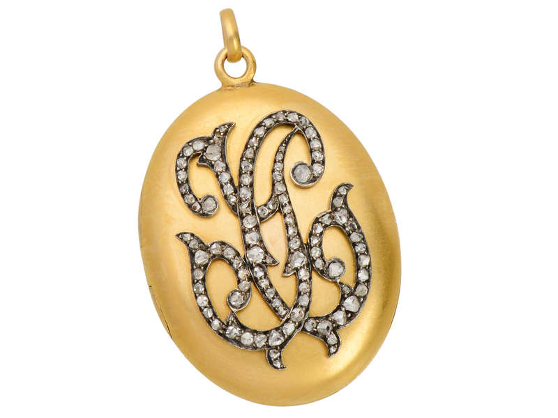 Monogram Me - Diamond Gold Initial Locket