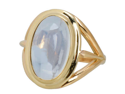 Moonstone Mystery - Blue Cabochon Ring