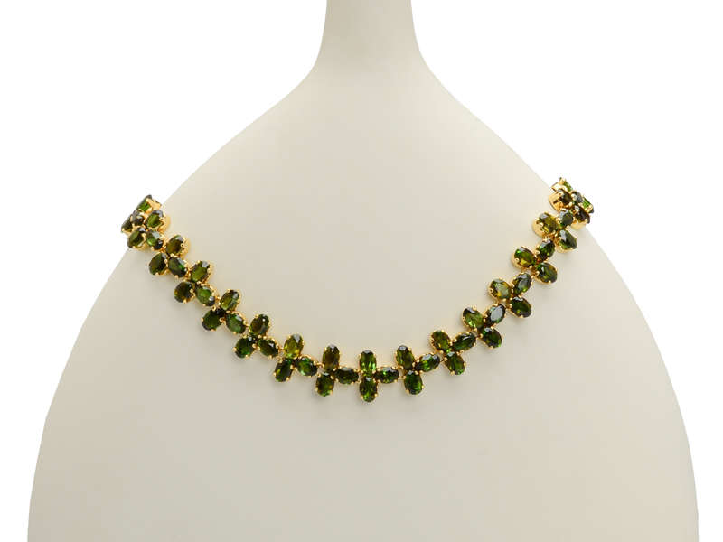 Wreath of Gems - Tourmaline 18k Gold Necklace