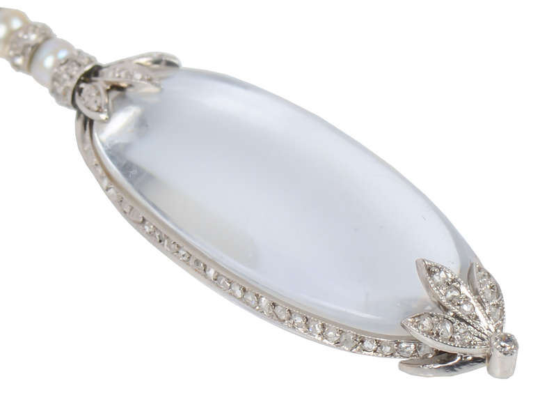 Age of Elegance - Edwardian Rock Crystal Diamond Necklace