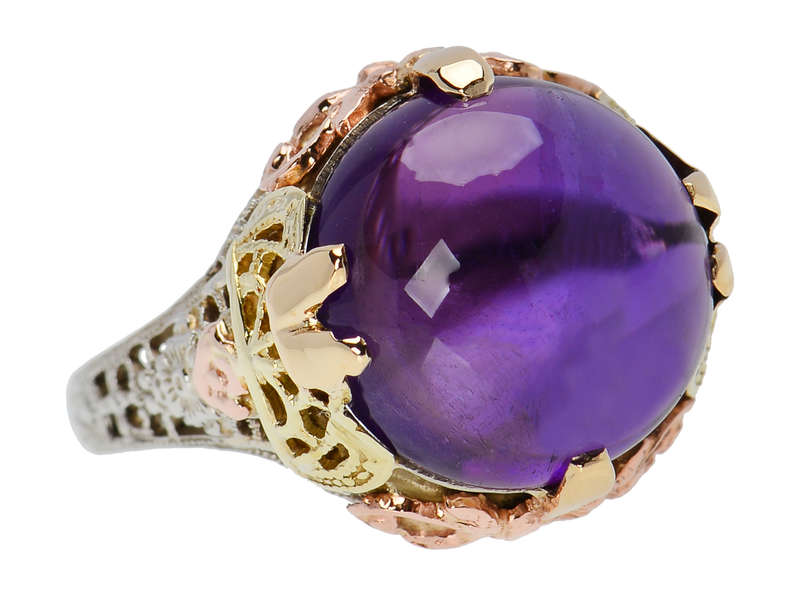 Beyond Compare - Amethyst Art Deco Ring