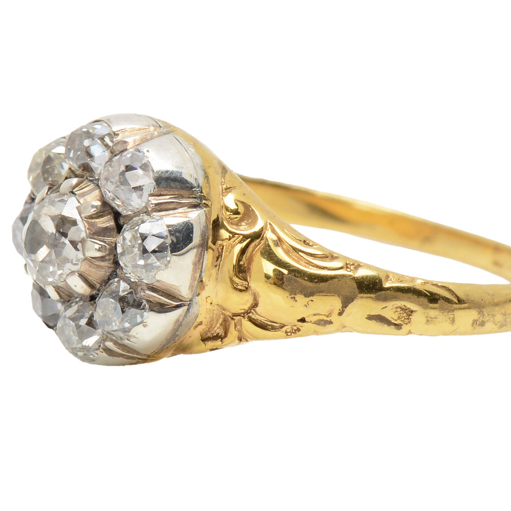 
                      
                        Razzmatazz Victorian Old Mine Cut Diamond Ring
                      
                    