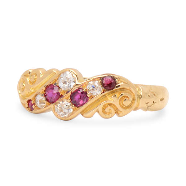 Antique Artistry - Ruby Diamond Ring of 1911