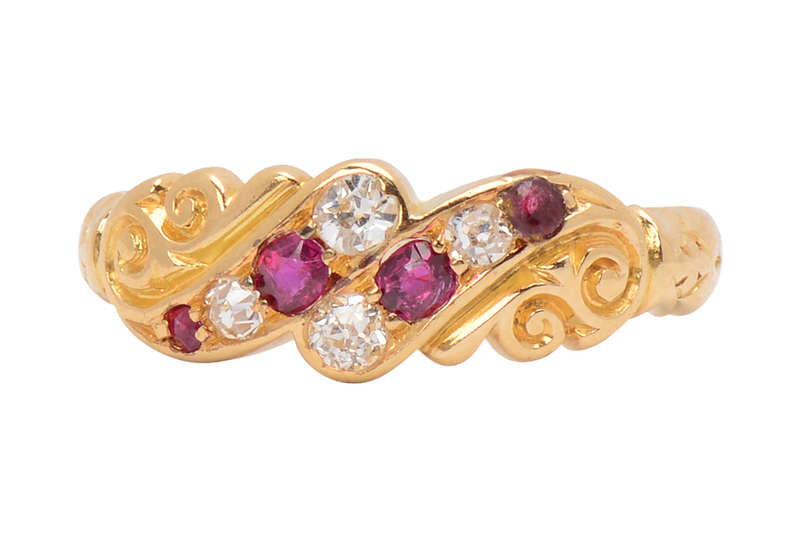 Antique Artistry - Ruby Diamond Ring of 1911