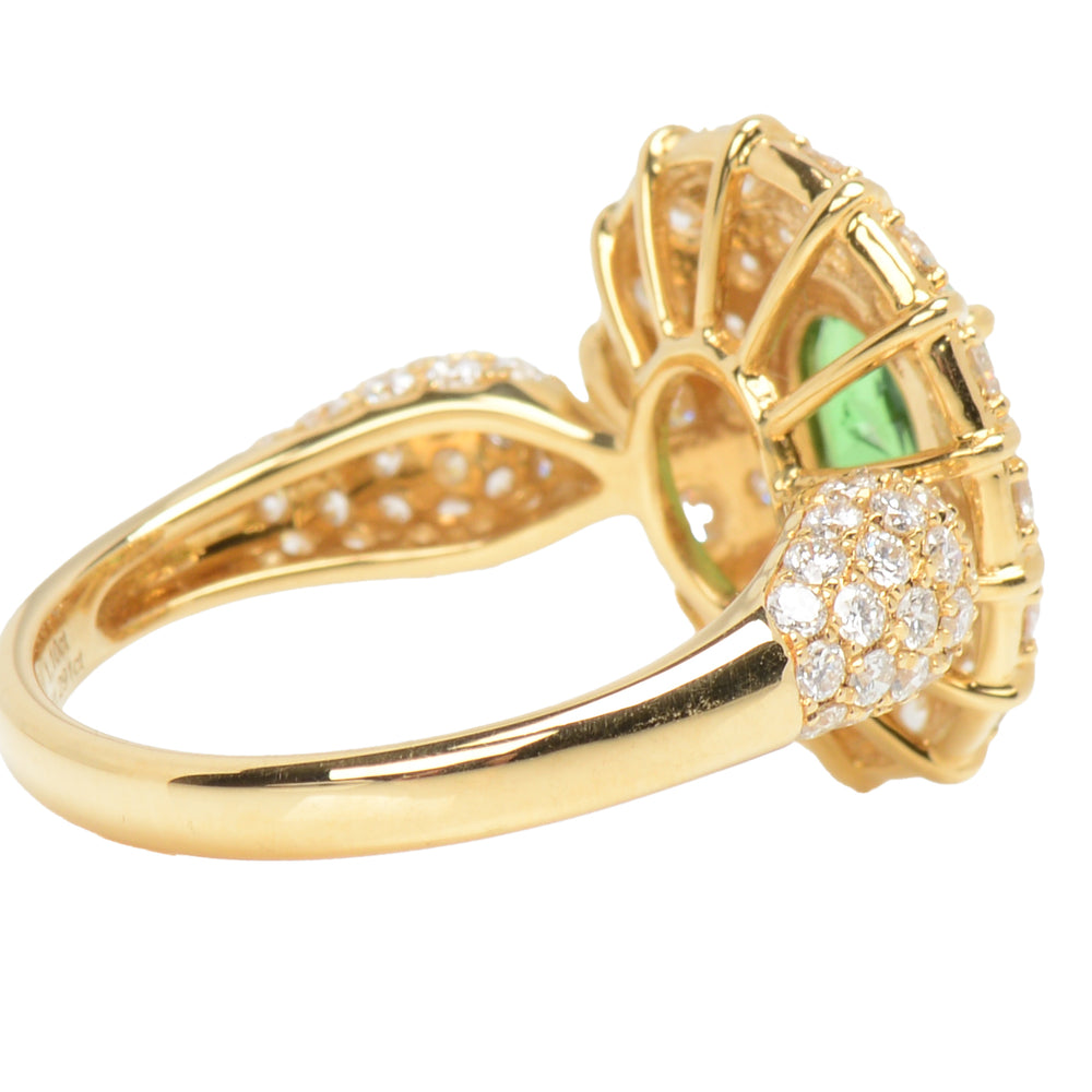 
                      
                        Enthralling Tsavorite Diamond Dinner Ring
                      
                    